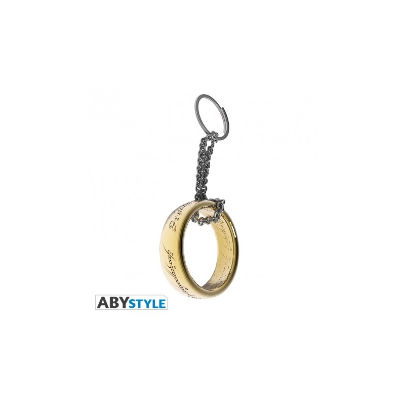 Porte-Clefs 3D Métal - L'Anneau Unique - Seigneur des Anneaux 