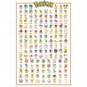 Poster - Kanto 151 anglais - Pokemon - Roulé et filmé