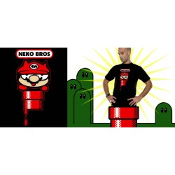 T-shirt Neko - Neko Bros - Noir - L Homme 