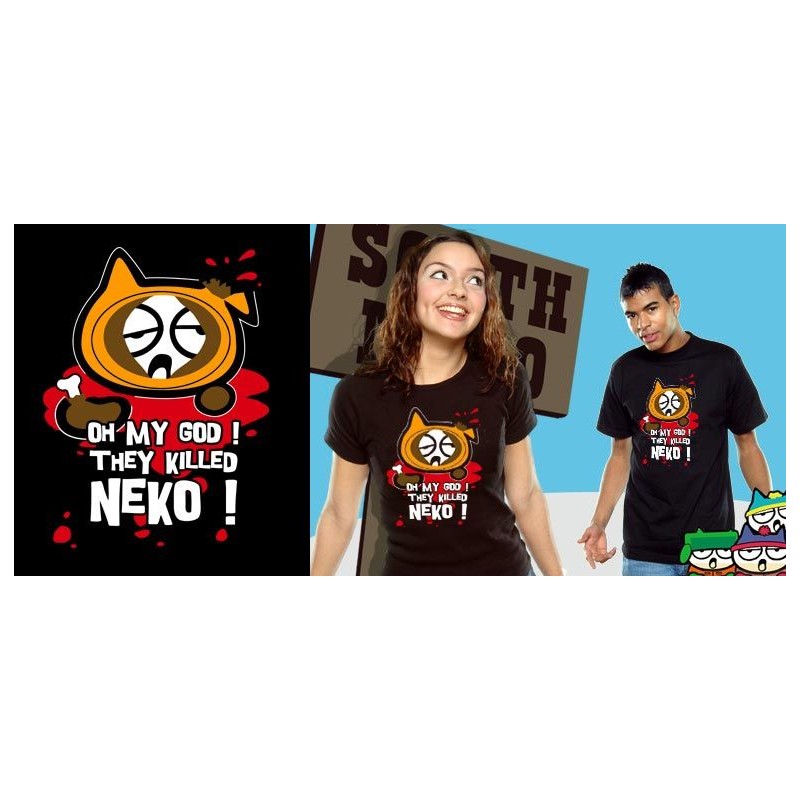 T-shirt Neko - South Neko - Noir - L Homme 