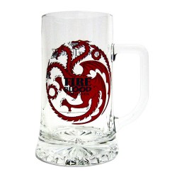 Chope à Bière transparente - Game Of Thrones - "Famille Targaryen"