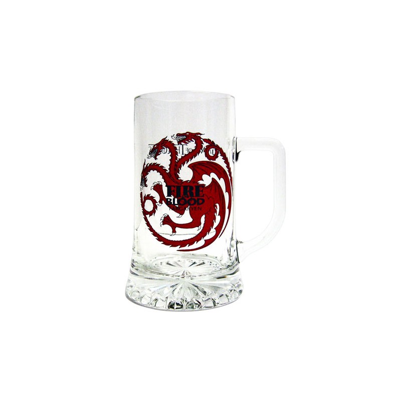 Chope à Bière transparente - Game Of Thrones - "Famille Targaryen"