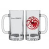 Chope à Bière transparente - Game Of Thrones - "Famille Targaryen"