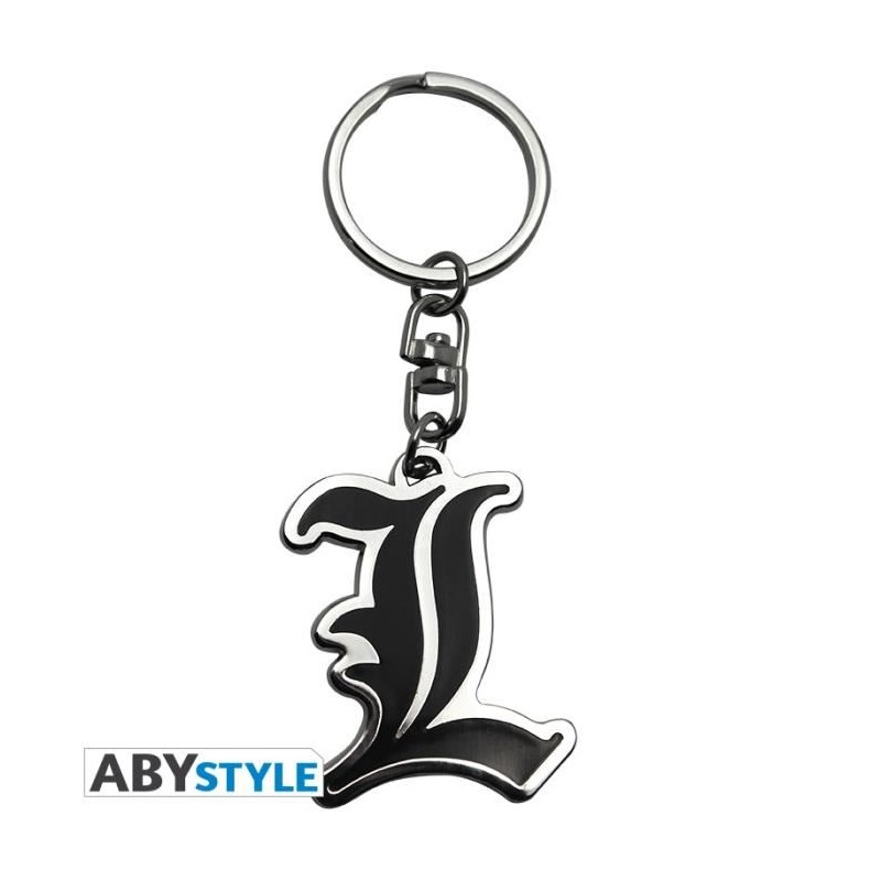 Porte-Clefs Métal - Symbol "L" - Death Note