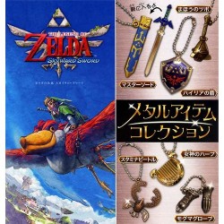 Zelda - Skyward Sword Metal Items (Porte-clefs vendus par lot de 6)