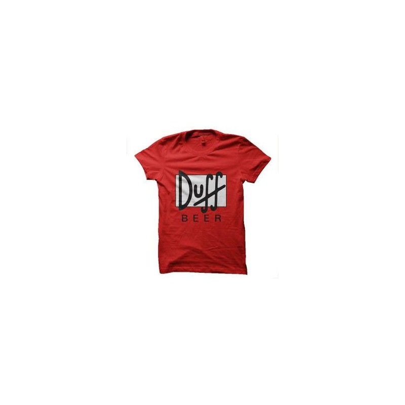 Duff - T-shirt Rouge - 100% Coton - Homme 