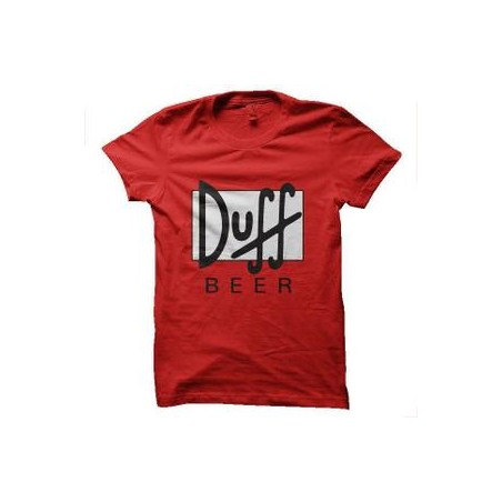 Duff - T-shirt Rouge - 100% Coton - Homme 