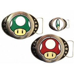 Boucle de ceinture - réversible Champignon vert/rouge - Nintendo - Unisexe 