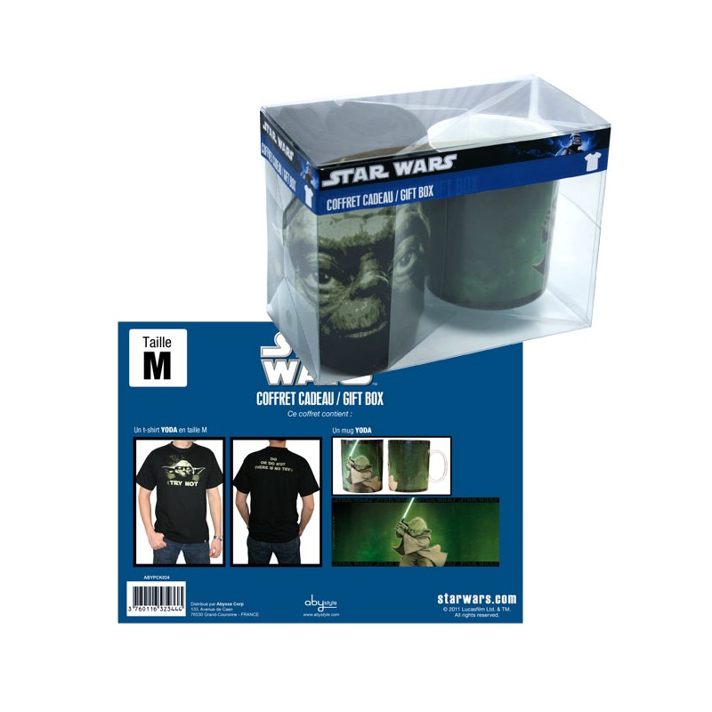 Mug + T-shirt Star Wars - Yoda - L 