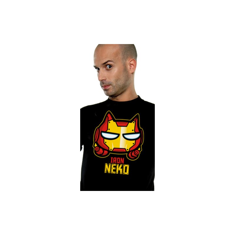 T-shirt Neko - Iron Neko - Iron Man - L Homme 