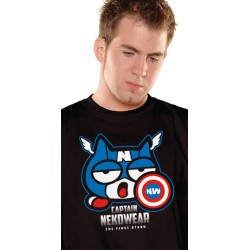 T-shirt Neko - Captain Neko - Captain America - M Homme 