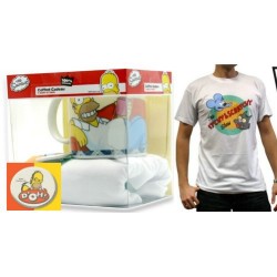 Mug + T-shirt + Badge Simpsons - Itchy et Scratchy - L 