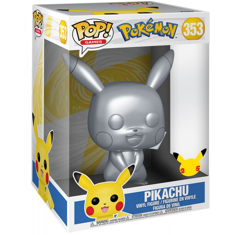 Pikachu Silver - Pokemon (353) - POP Games - Jumbo