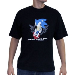 T-shirt Sonic - You're too slow - L Homme 