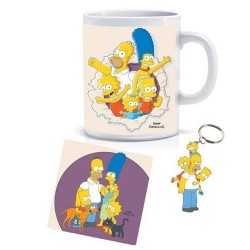 The Simpsons - Mug Famille + porte clef sous-bock