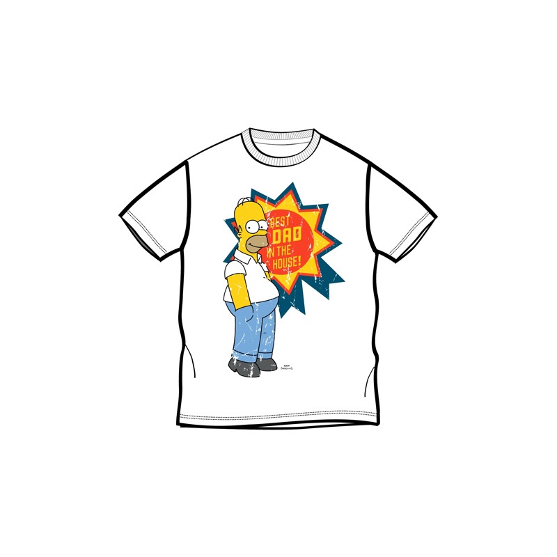 Simpsons - T-shirt Homer "Best Dad..." - XL Homme 