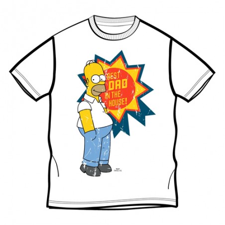 Simpsons - T-shirt Homer "Best Dad..." - XL Homme 