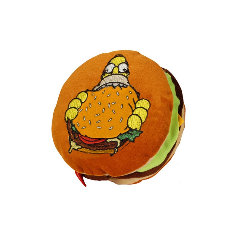 Coussin - Cheeseburger - Les Simpson