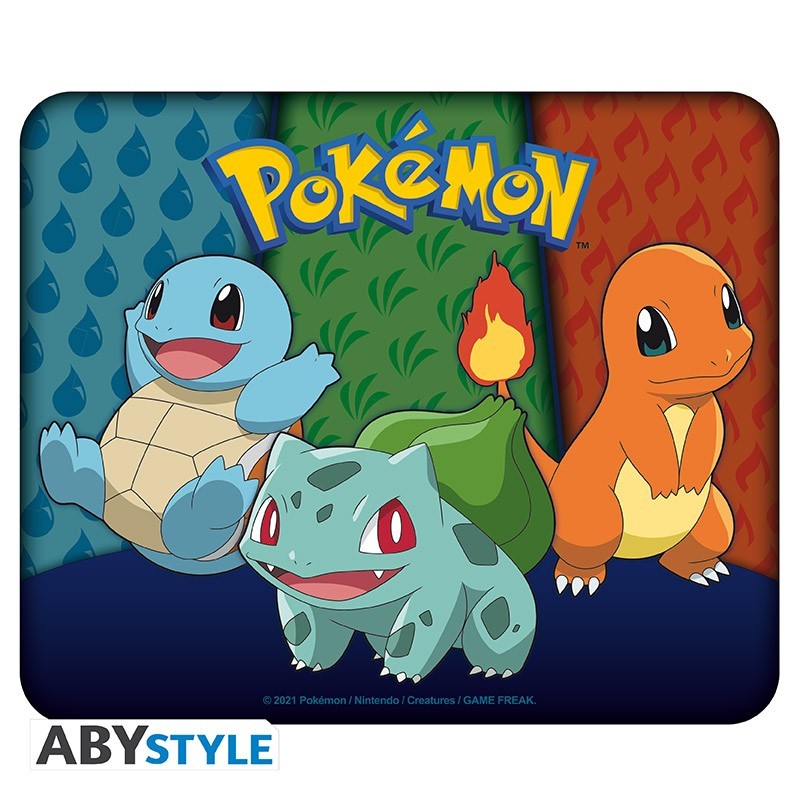 Tapis de souris souple - Pokemon - Starters Kanto