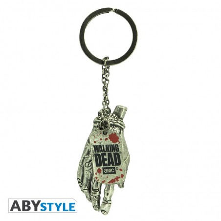 Porte-Clefs 3D Métal - Main de Zombie - The Walking Dead 