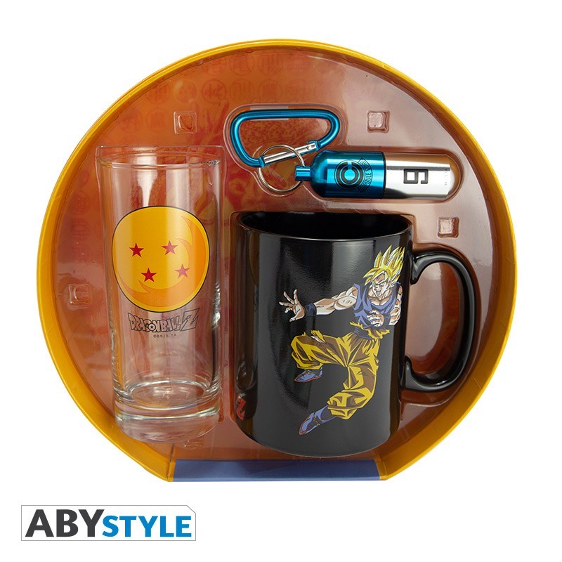 Gift Pack - Dragon Ball - Verre 29cl + Porte-clef 3D + Mug HC