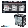 Gift Pack Game of Thrones - Verre 29cl + Shooter + Mini Mug blanc "Stark"