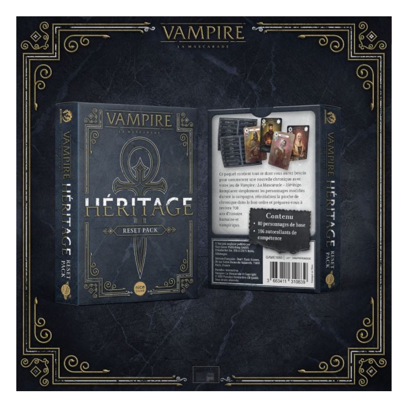 Vampire : la mascarade - Héritage - Pack reload