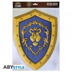 Plaque Métallique - World of Warcraft - Bouclier Alliance