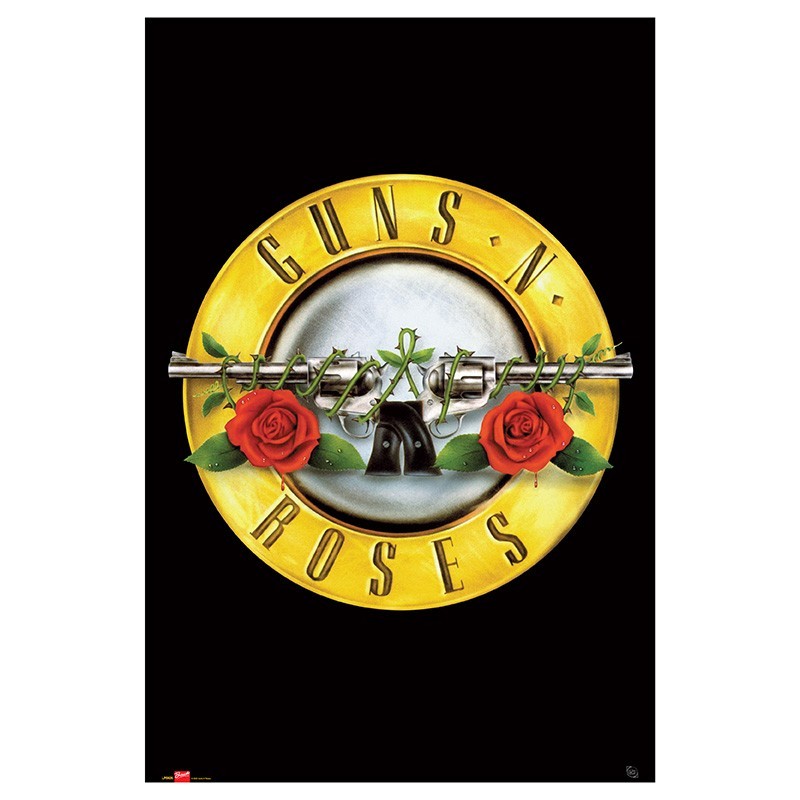 Poster - Logo - Guns N Rose - Roulé et filmé