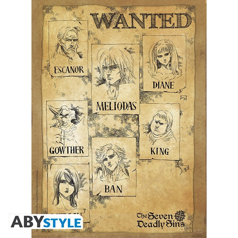Poster - Wanted - Seven Deadly Sins