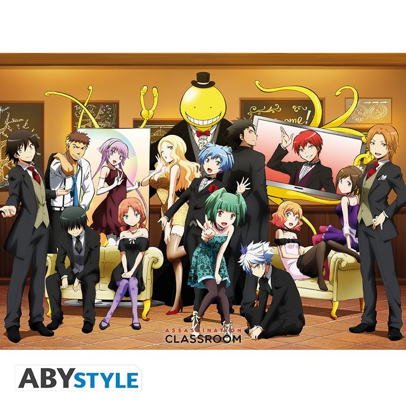 Poster - Assassination classroom - groupe élégant (52x38)