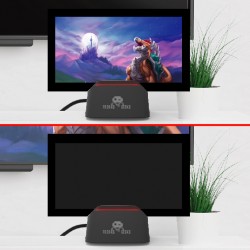 Nintendo Switch - Dock et Stand 2 en 1 - Support Recharge + Connexion TV - Noir