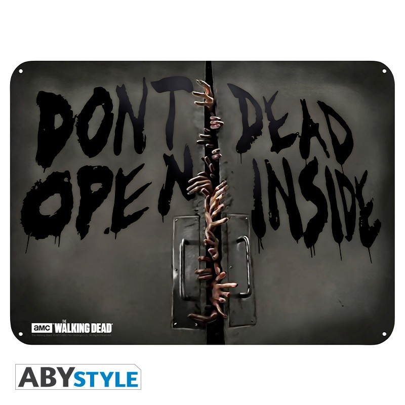 Plaque Métallique - The Walking Dead - Zombies