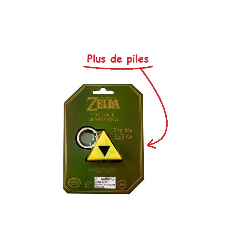 Produit abîmé - Porte-Clefs - Triforce et Lumières - Zelda