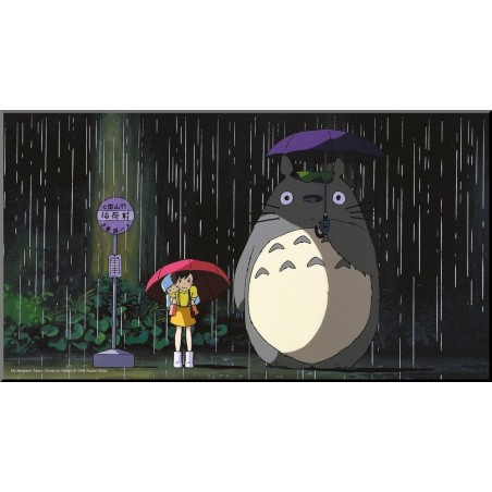 Tableau Ghibli - "Totoro Arrêt de Bus" - Mon Voisin Totoro