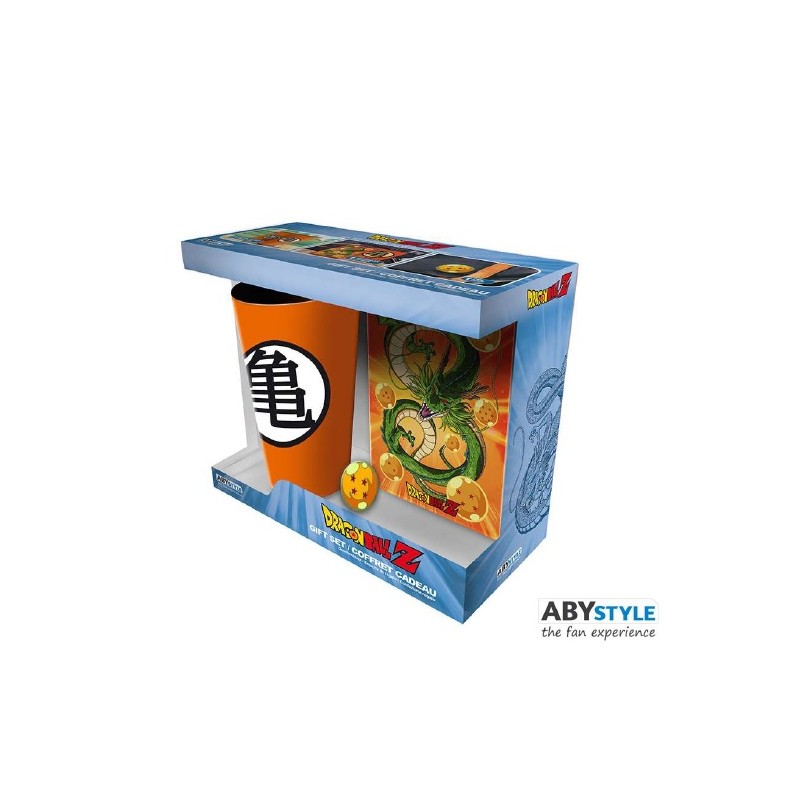 Gift Pack Dragon Ball - Verre XXl + Pin's + Carnet Dragon Ball