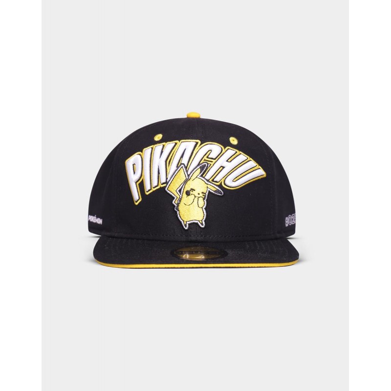 Casquette Snapback - Embarrassed Pikachu (Noir) - Pokemon - U Unisexe 