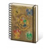 Carnet - Harry Potter - Emblème Poudlard et les 4 maisons