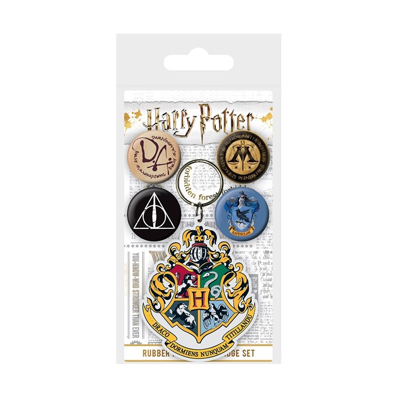 Pack - Porte-clés et badges - Harry Potter