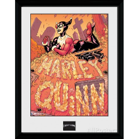 Cadre - Harley Quinn Cemetery - Batman Comics - 30 X 40
