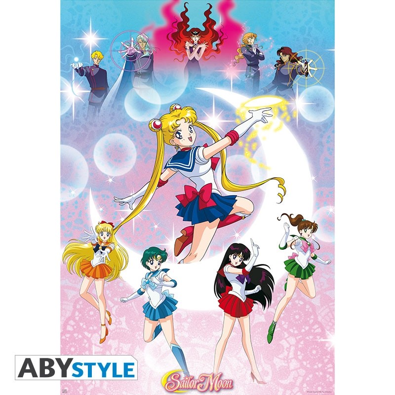 Poster - Moonlight Power - Sailor Moon - Roulé et filmé