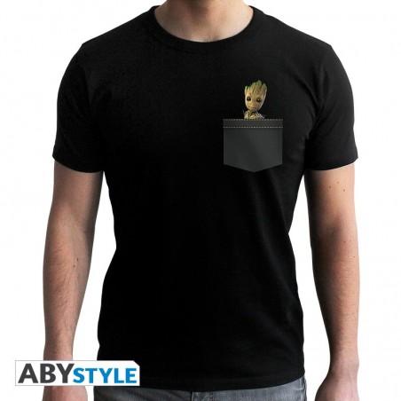 T-shirt Les Gardiens de la Galaxie - Pocket Groot - S Homme