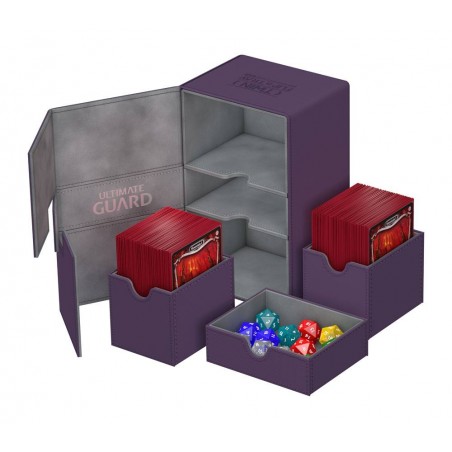 Boîte pour cartes Twin Flip´n´Tray Deck Case 160+ - XenoSkin Violet