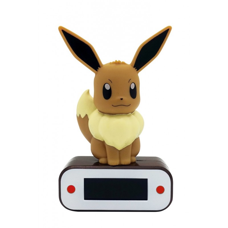 Réveil Numérique et Lampe LED - Evoli - Pokemon