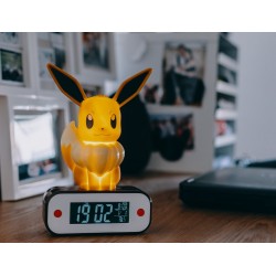 Réveil Numérique et Lampe LED - Evoli - Pokemon