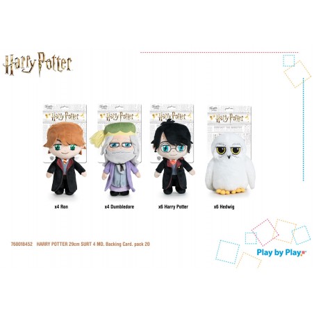 Peluche - Harry Potter / Ron Weasley / Dumbeldore / Hedwig - Harry Potter - Assortiment 4 pcs