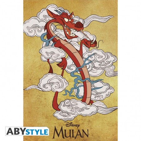 Poster - Disney / Mulan - "Mushu" roulé filmé (91.5x61)