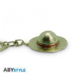 Porte-Clef 3D Métal - Chapeau de Luffy - One Piece