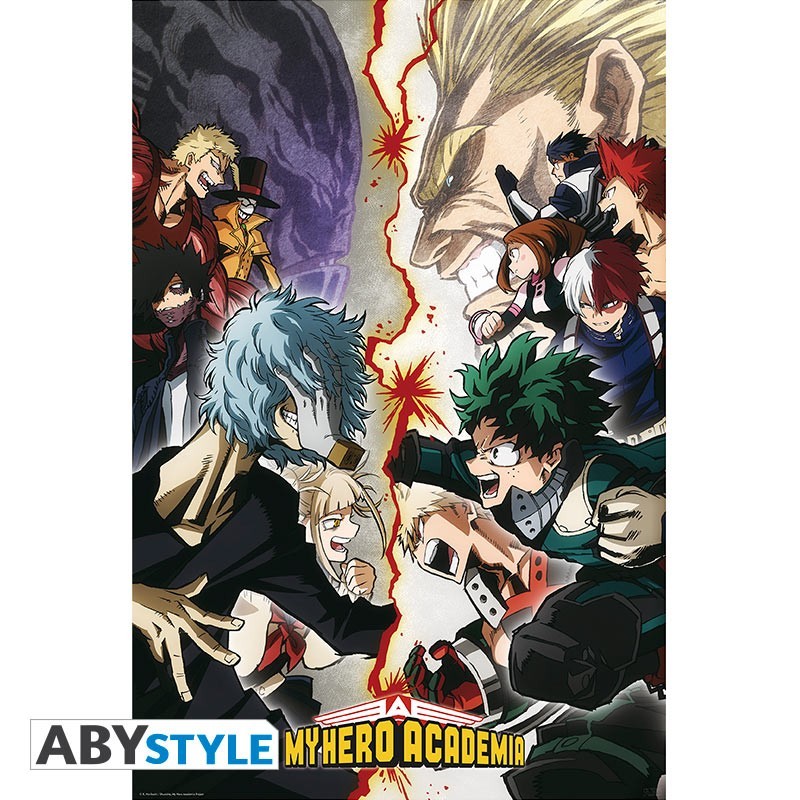 Poster - Héros vs. Villains - My Hero Academia - Roulé et filmé