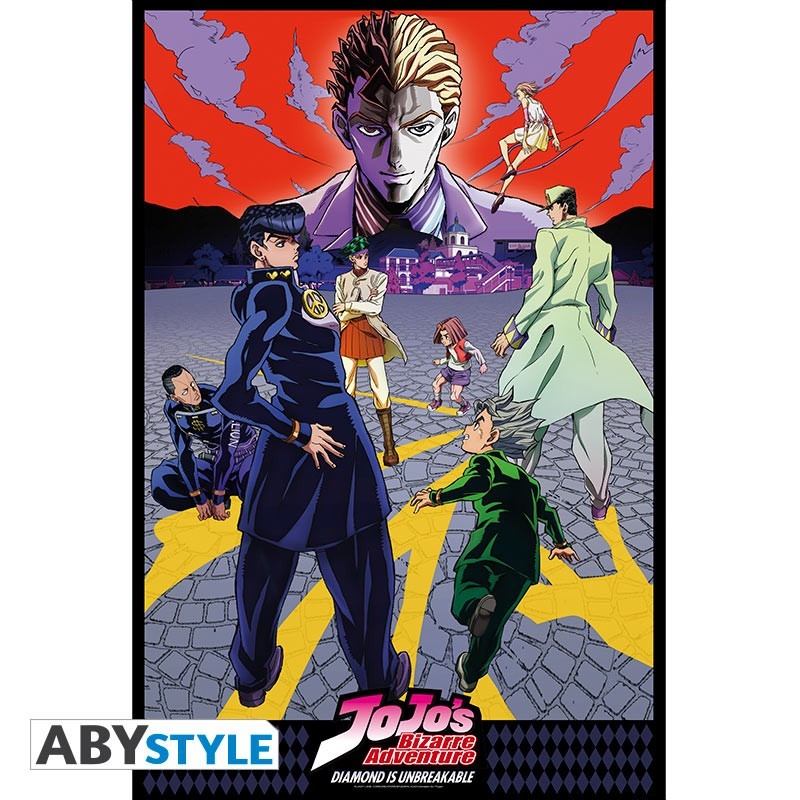 Poster - Jojo's Bizarre Adventure - Diamond - roulé filmé (91.5x61)